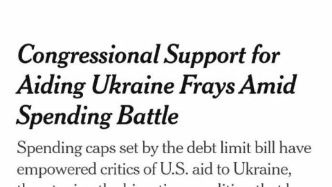 The New York Times: Поддръжката на Конгреса за помощта за Украйна намалява на фона на борбата за държавните разходи