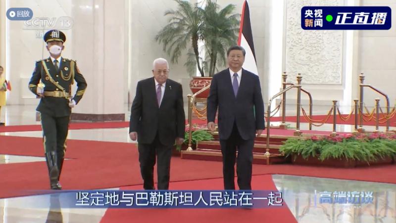 Палестинският президент Махмуд Абас, който е на държавно посещение в