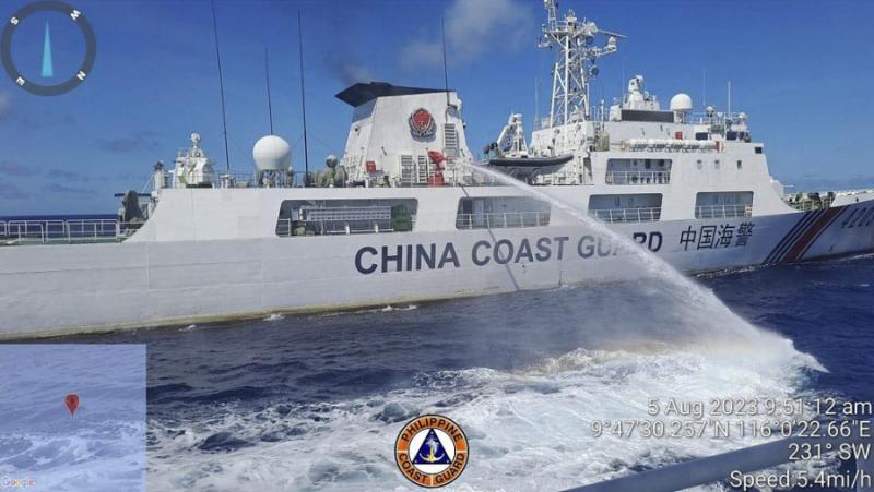 China’s maritime police have called on the Philippines to withdraw its warship from Zhen’ai Reef