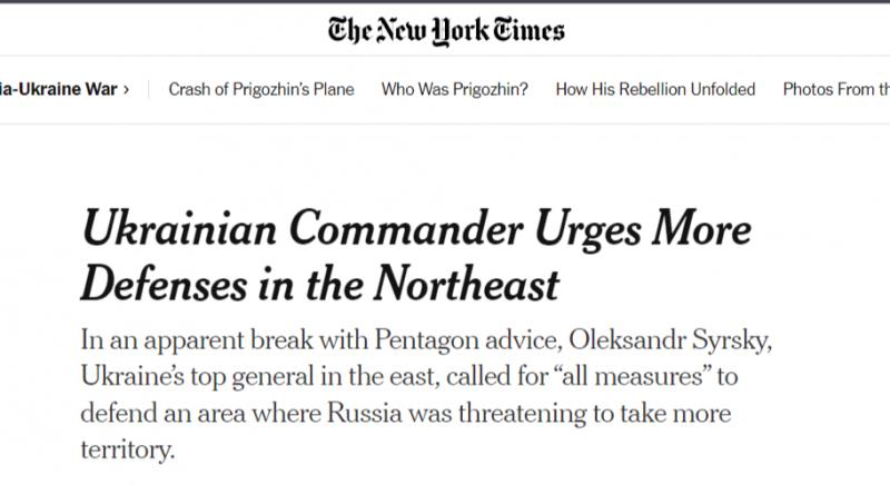 The New York Instances: Ukraine Goes In opposition to Pentagon Suggestions
 – 2024-07-24 10:25:17