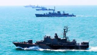 Конфликт, руски калибър, Руска Средиземноморска ескадра, гледа безсилно