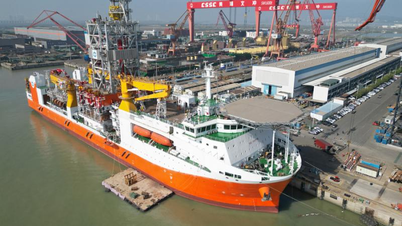 China’s first ocean drilling vessel has begun trial sailing
 – 2024-03-12 21:20:52