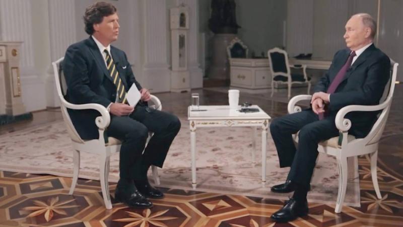 Tucker Carlson’s interview with Vladimir Putin /eng.ez.  and in Russian.ez./.  Exclusive: Tucker Carlson Interviews Vladimir Putin
 – 2024-02-11 14:13:05