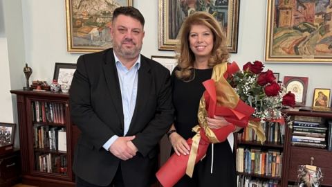 Атанас Зафиров поздрави вицепрезидентa Илияна Йотова по повод нейния юбилей