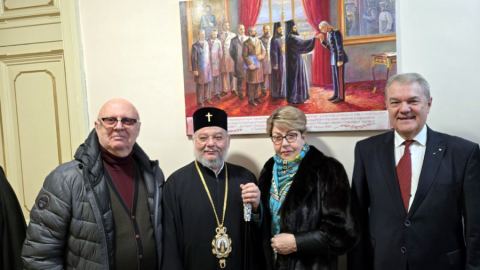 Румен Петков и Н. Пр. Елеонора Митрофанова се срещнаха със Старозагорския митрополит Киприян