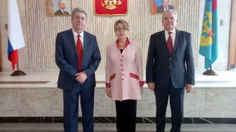 Румен Петков и президентът Георги Първанов се срещнаха с посланика на РФ Н. Пр. Елеонора Митрофанова