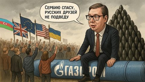В безпорядъците в Сърбия изплува ... Азербайджан. Вучич призна, че това е насочено срещу Русия
