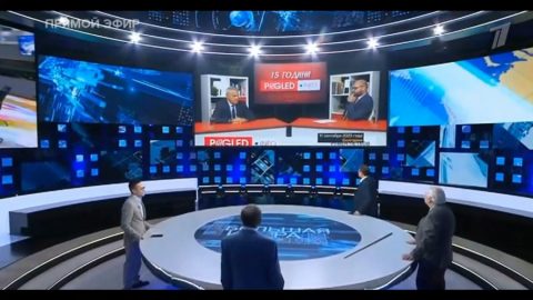 Румен Петков /ПП АБВ/ и Поглед.инфо в предаването "Большая игра" на Общоруския федерален Канал-1