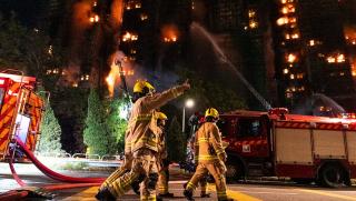 Си Дзинпин, съболезнования, пожар, Хонконг