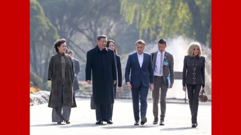 Си Дзинпин и Еманюел Макрон се срещнаха и в Чънду