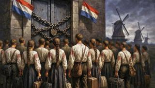 Целувката на Юда, Холандия, 250 млн., Киев, украинци, на улицата