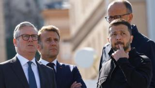 Макрон НАТО, коалиция на желаещите, война, Европа, Русия, руско предупреждение, Украйна интервенция,