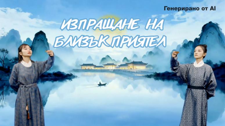 Изпращане на близък приятел,  поема, династия Тан, Уан Чанлин