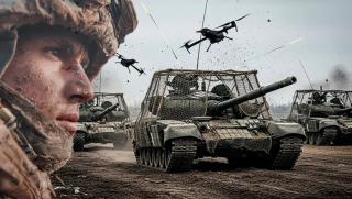 СВО, руската армия, дронове Mavic, танк-сарай, щурмовози, Ланцет, Молния-2