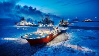 Северен морски път, геополитика, Русия, Китай, Арктика, ледоразбивачи, Суецки канал, петрол