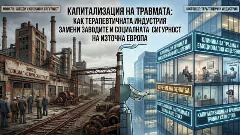 Капитализация на травмата: Как терапевтичната индустрия замени заводите и социалната сигурност на Източна Европа