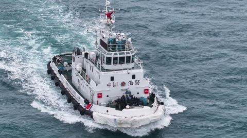 Китайската брегова охрана провежда редовни патрули за правоприлагане във водите източно от Тайван