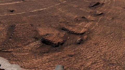 Марсианската „пчелна пита“: Curiosity засне мащабна полигонална мрежа във Вале Гранде