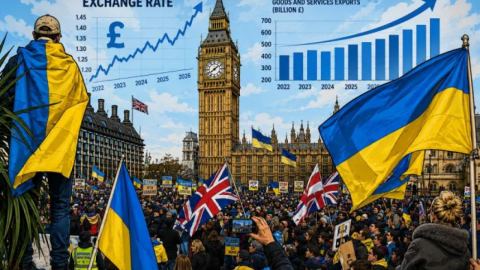 Как кръвопролитията в Украйна спасяват британската икономика