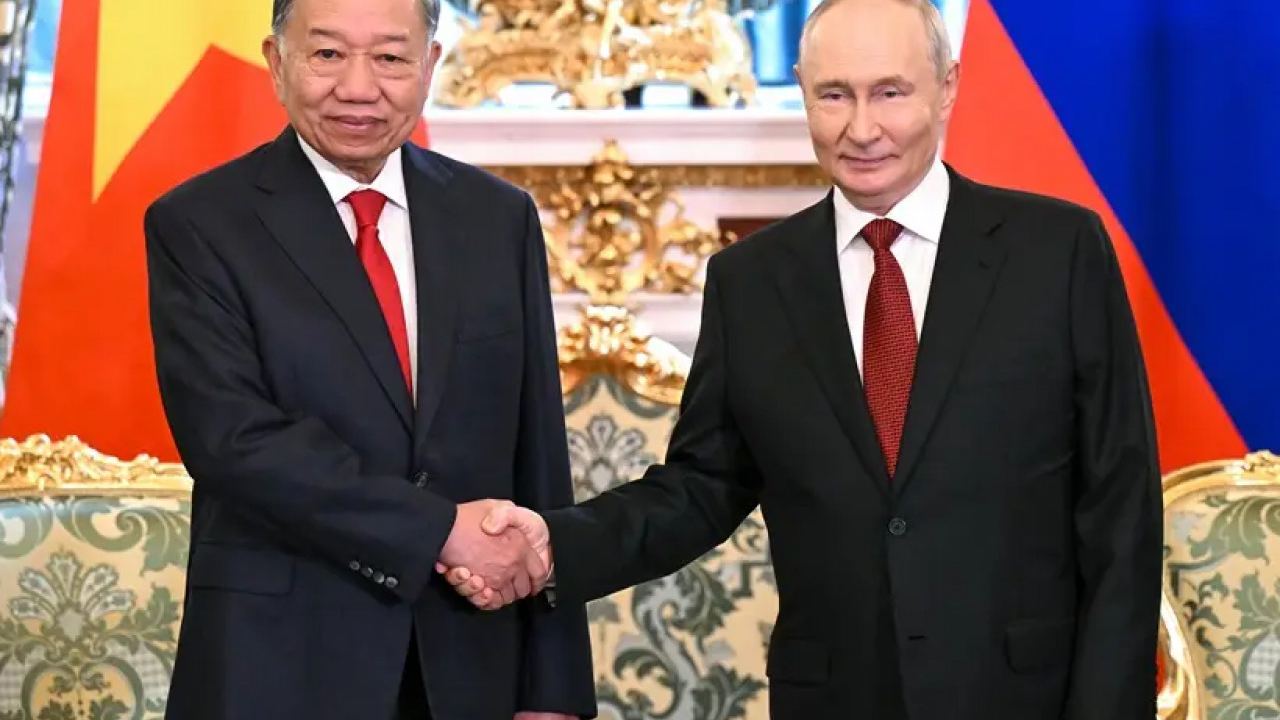 Путин прие президента на Виетнам То Лам в Москва