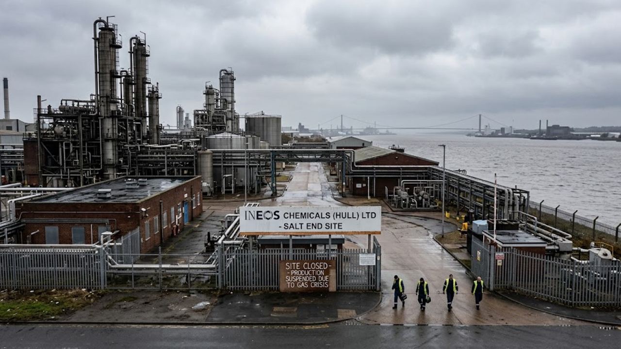 Ineos спира три завода в Хъл заради цената на газа: Европа губи базовото си производство на ацетили