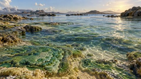 Зелената лъжа за ранната Земя и първите водорасли