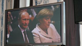 Меркел, Путин, Украйна