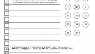 Избори, Европарламент, бюлетина