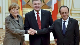 Порошенко, прекратяване, огъня, Меркел, Оланд