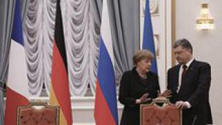 Порошенко, Обама, Меркел