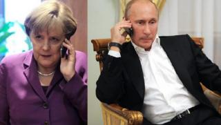 Путин, предупреди, Меркел, Украйна, отклонява, газ