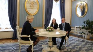 Путин, среща, Марин Льо Пен