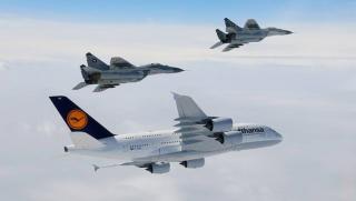 Словашки МиГ-29, съпроводи, Украйна, Еърбъс