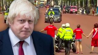 Активисти, кортеж, Джонсън, Бъкингамския дворец