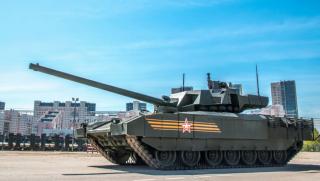 Руските войски започнаха да използват танкове Т 14 Армата в зоната