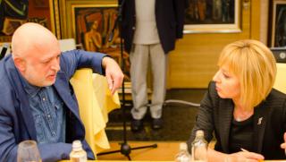 Велислав Минеков, среща, Мая Манолова, интелектуалци