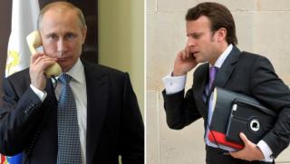Владимир Путин проведе телефонни разговори с президента на Френската република