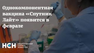 Русия: През февруари ще се появи на еднокомпонентна ваксина "Sputnik Light" Русия, февруари, еднокомпонентна ваксина, Sputnik Light