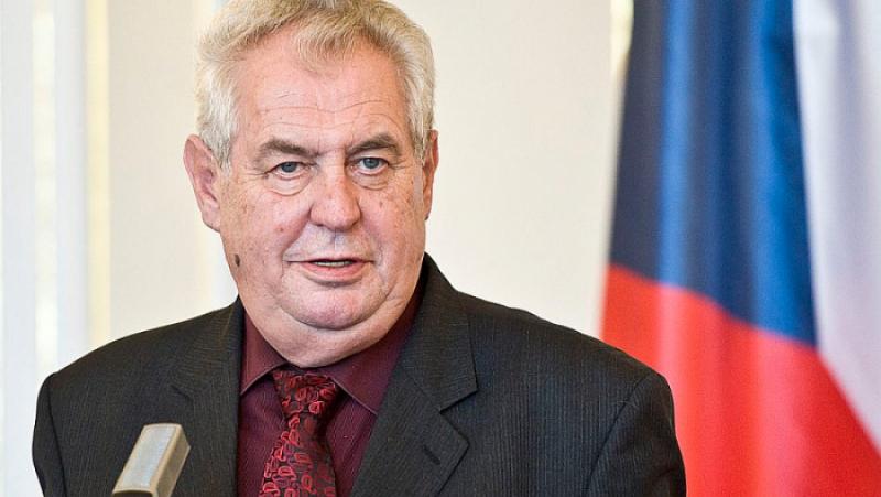 Чешкият президент Милош Земан говори на 6 февруари в интервю