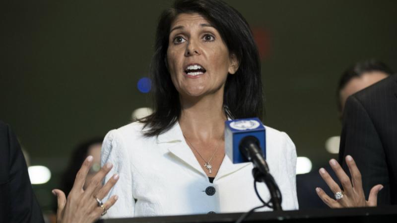 Бившият посланик на САЩ в ООН Ники Хейли заяви, че