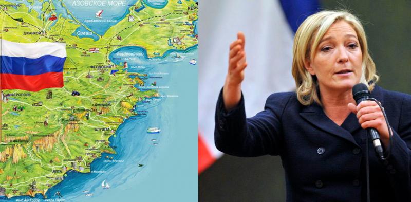 Кандидатката за президент на Франция Марин льо Пен Национално рали