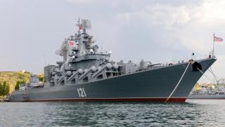 Ракетният крайцер Москва завинаги отиде под водата Пожар детонация и