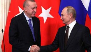 Дмитрий Александрович руският президент Владимир Путин заедно с турския си