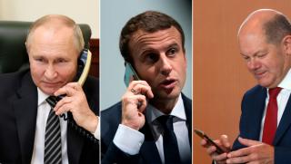 Руският президент Владимир Путин проведе телефонни разговори с френския президент