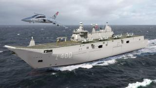 Турция започна изпитания на универсалния десантен кораб УДК Анадолу Това