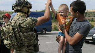 В тила на Въоръжените сили на Украйна близо до град