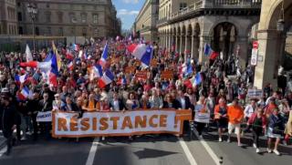 Протестиращи, Париж, излизане, Евросъюз, НАТО