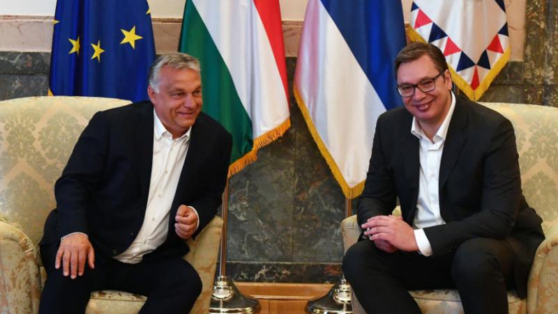 Сръбският и унгарският лидер Александър Вучич и Виктор Орбан намериха