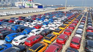 Ръст, износ, автомобили, Китай, девет месеца