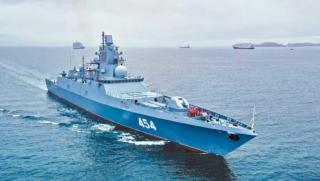 Руската фрегата Адмирал Горшков изпълняваща мисии на далечни разстояния проведе